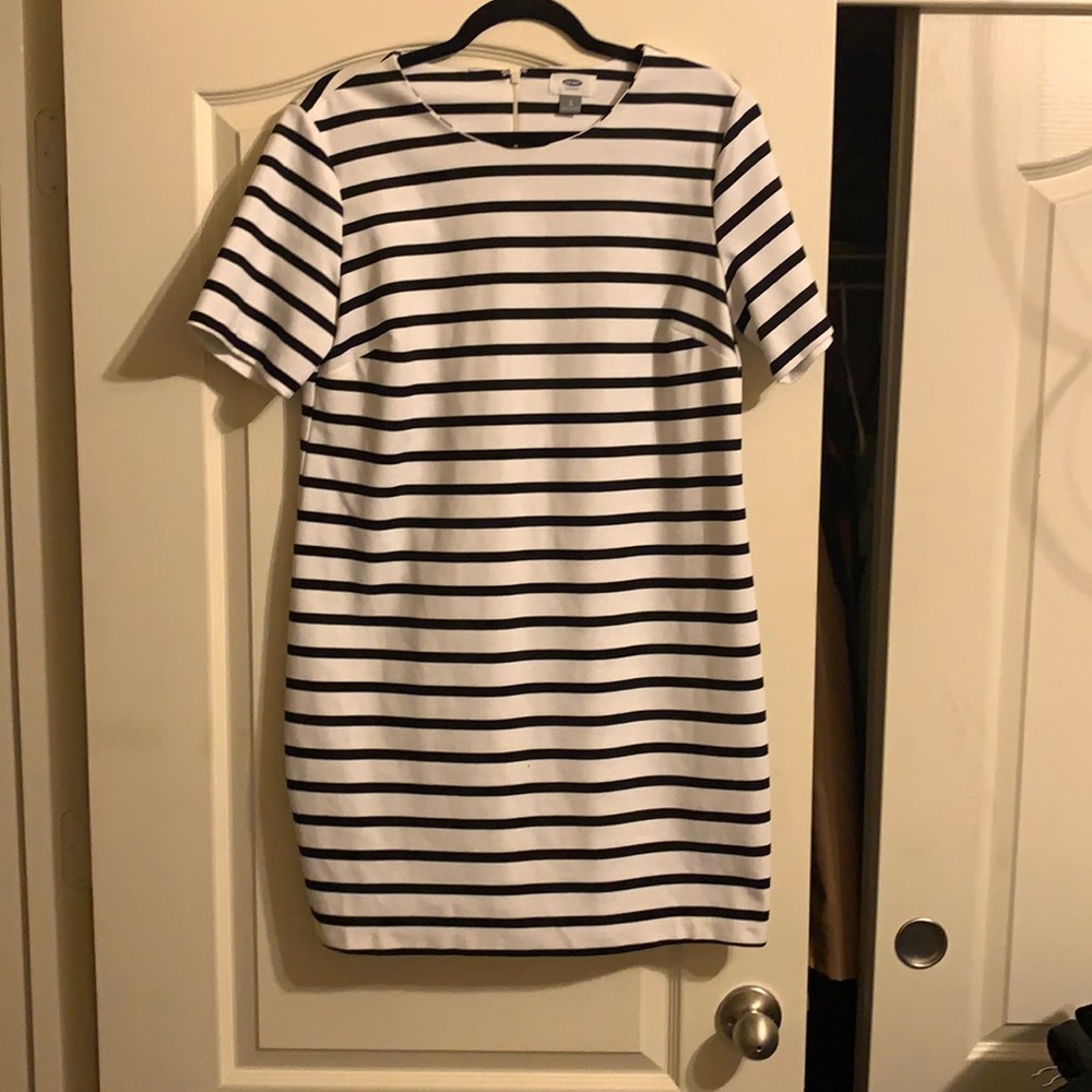 Striped dress.